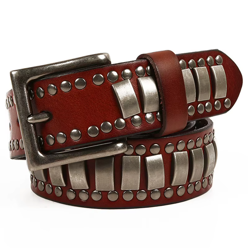Ceintures Punk Rock à motif géométrique pour hommes