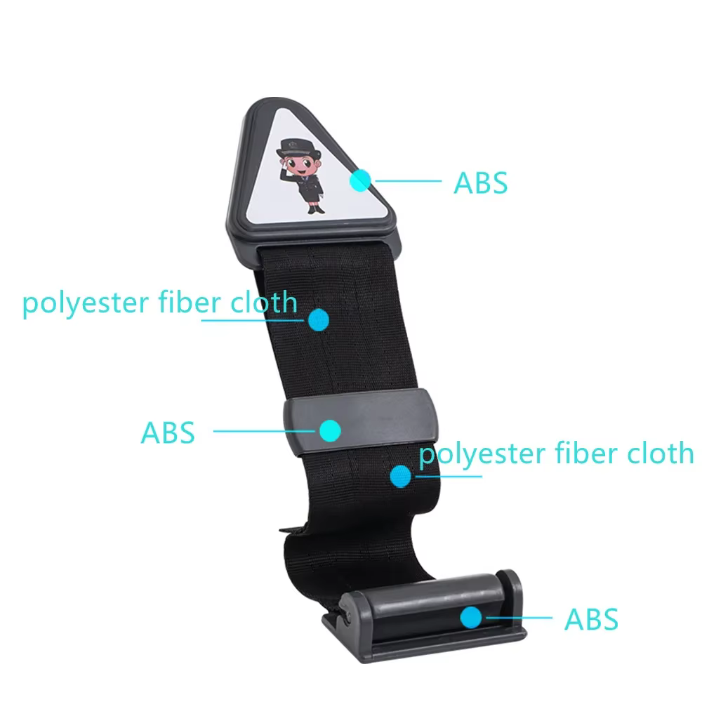 Ajusteur de ceinture de sécurité pour enfant 30x6 cm, universel, pour siège auto bébé, sangle de correction de ceinture de sécurité avec boucle