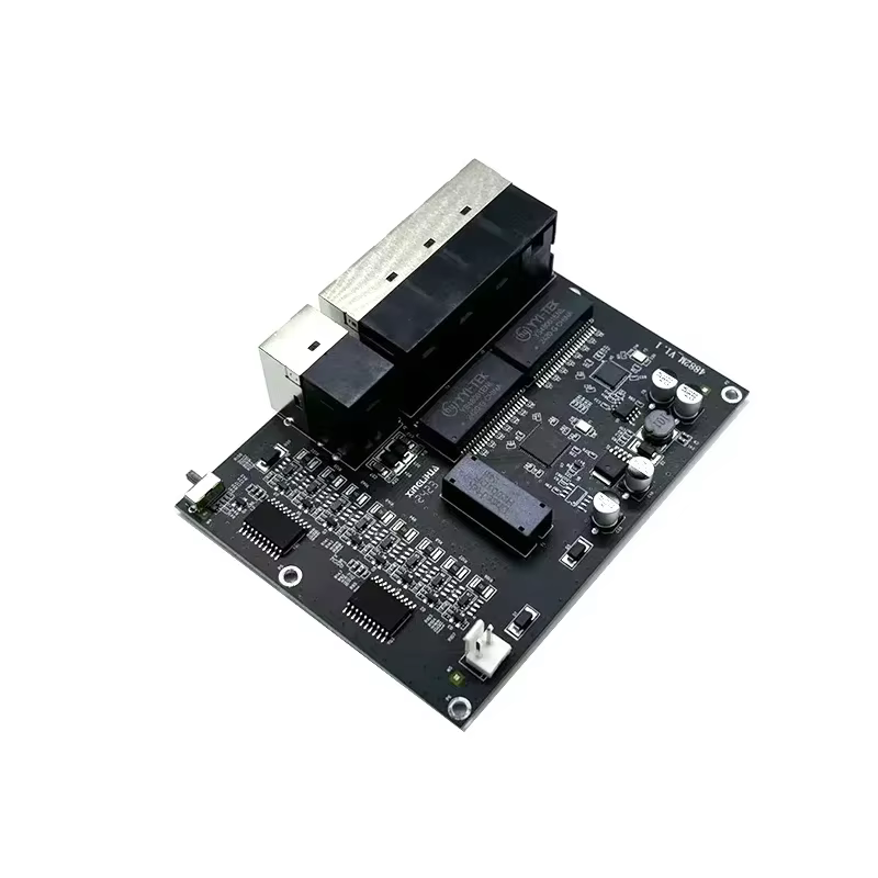 10 ports 10/100 M 8 ports 802.3at/af poe entrée/sortie 48 v avec liaison montante 2 ports/module de commutation industrielle nvr
