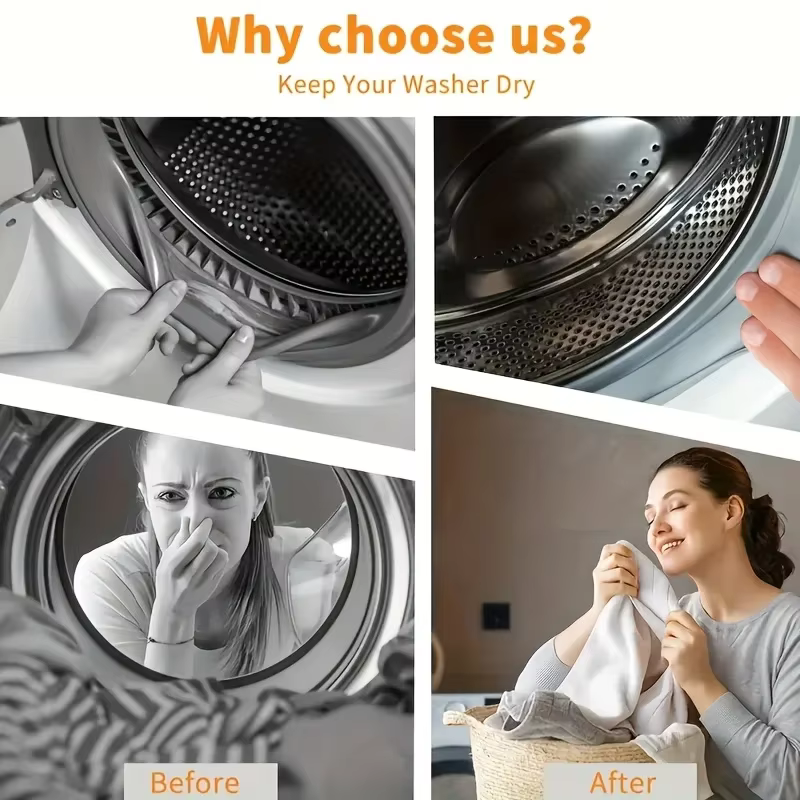 Accessoire de porte pour lave-linge et sèche-linge, bouchon facile à utiliser, pliable et robuste pour l'entretien des appareils frais et sans odeur, accessoire pour lave-linge et sèche-linge