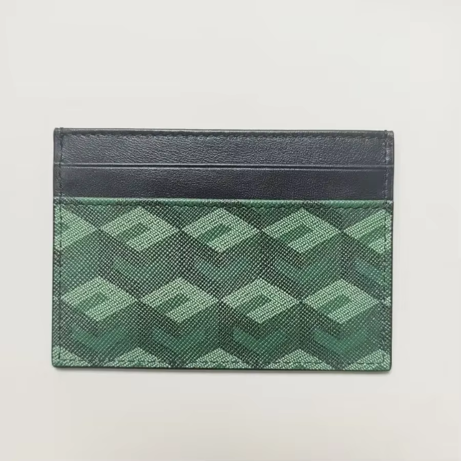 Nouveauté classique mode multi-fonctionnel petit porte-cartes en cuir portefeuille Protection des documents Clip-On motif 3D conception