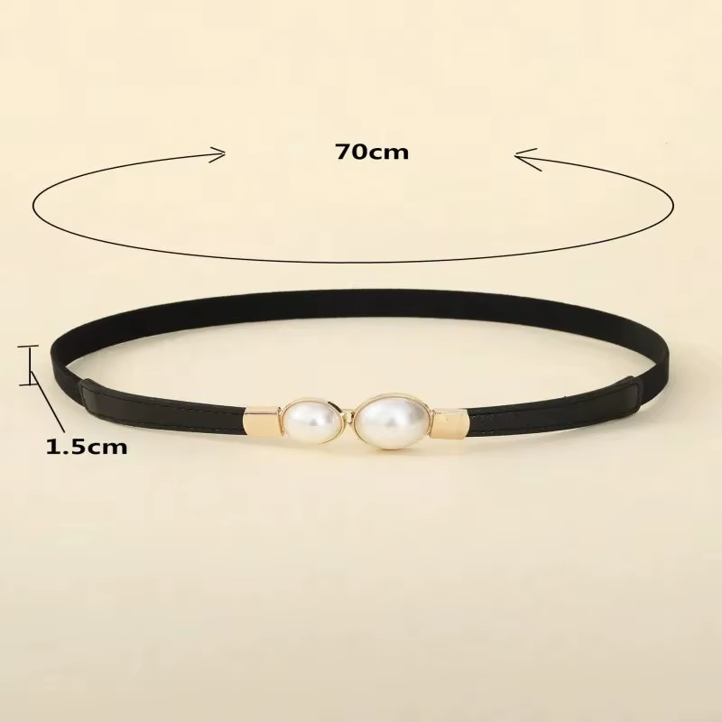 Ceinture de taille fine à breloque rétro élégante pour robe