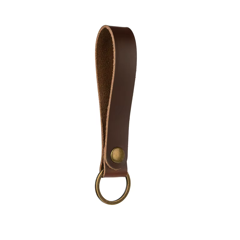 Porte-clés personnalisé en cuir gravé sur mesure pour femme de ménage