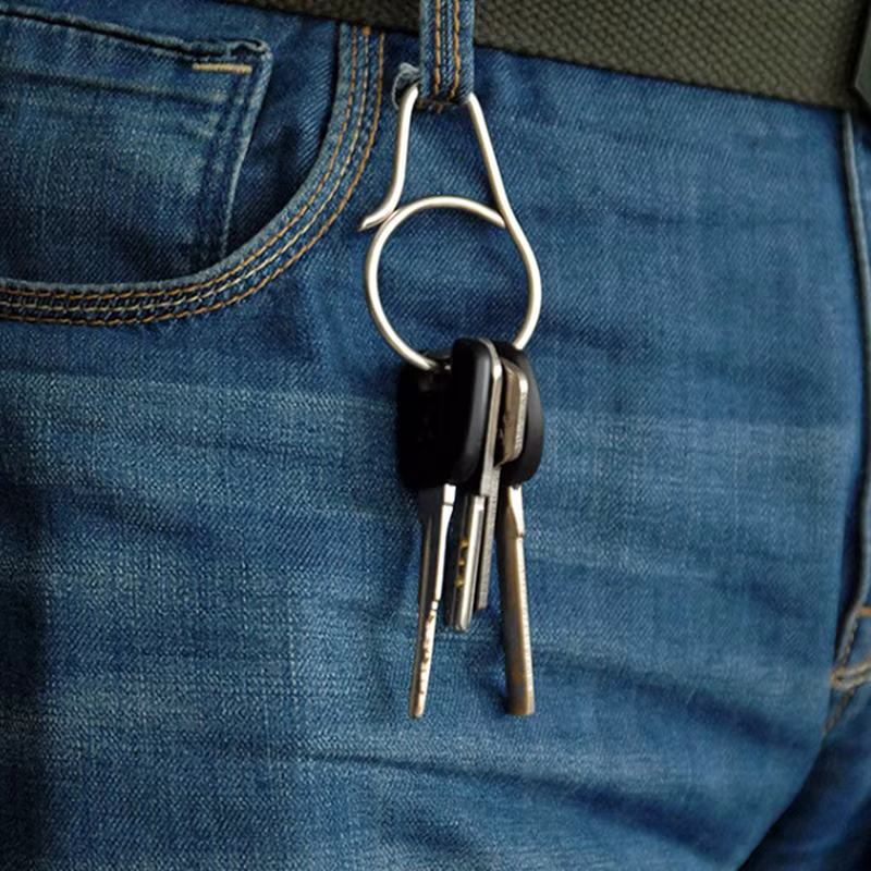 Porte-clés en alliage de titane