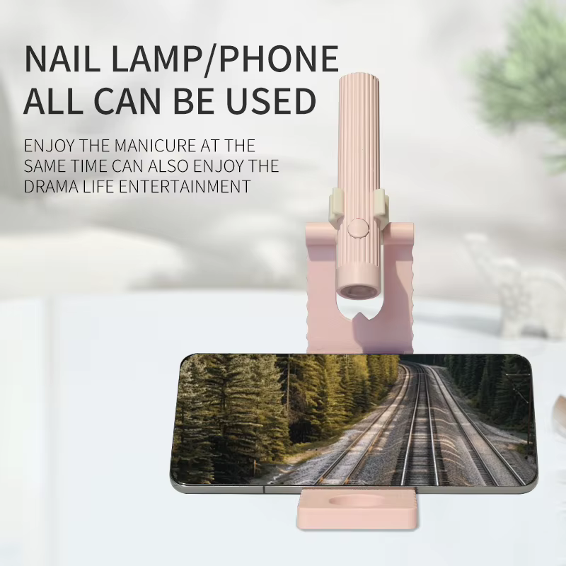 Ce support de lampe à ongles pliable et portable convient à l'application de manucures en gel et de vernis à ongles à la maison ou en salon de manucure