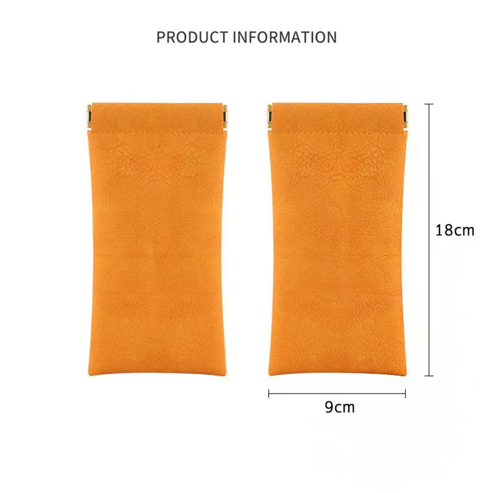Étui de protection pour lunettes de soleil en cuir imperméable pour femme