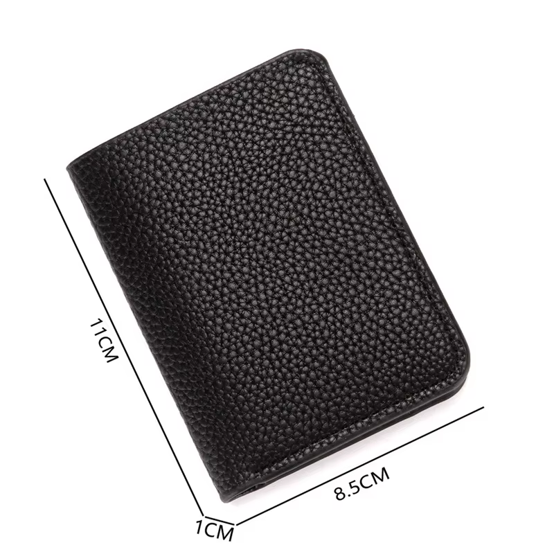 Portefeuille court en cuir PU pour hommes