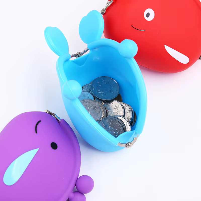 Portefeuille de changement en Silicone de poisson mignon