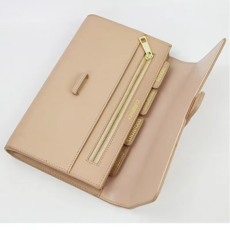 Portefeuille long en cuir grande capacité