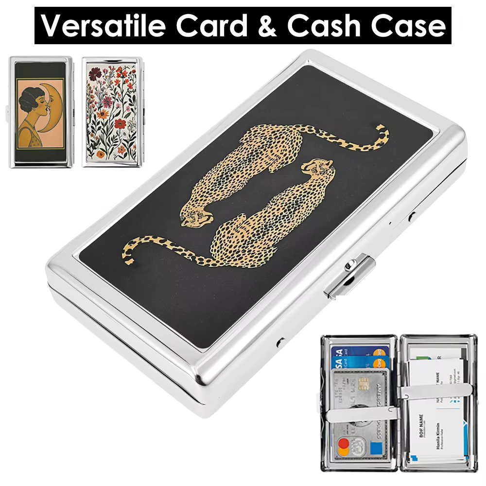 Porte-cartes en métal pour hommes