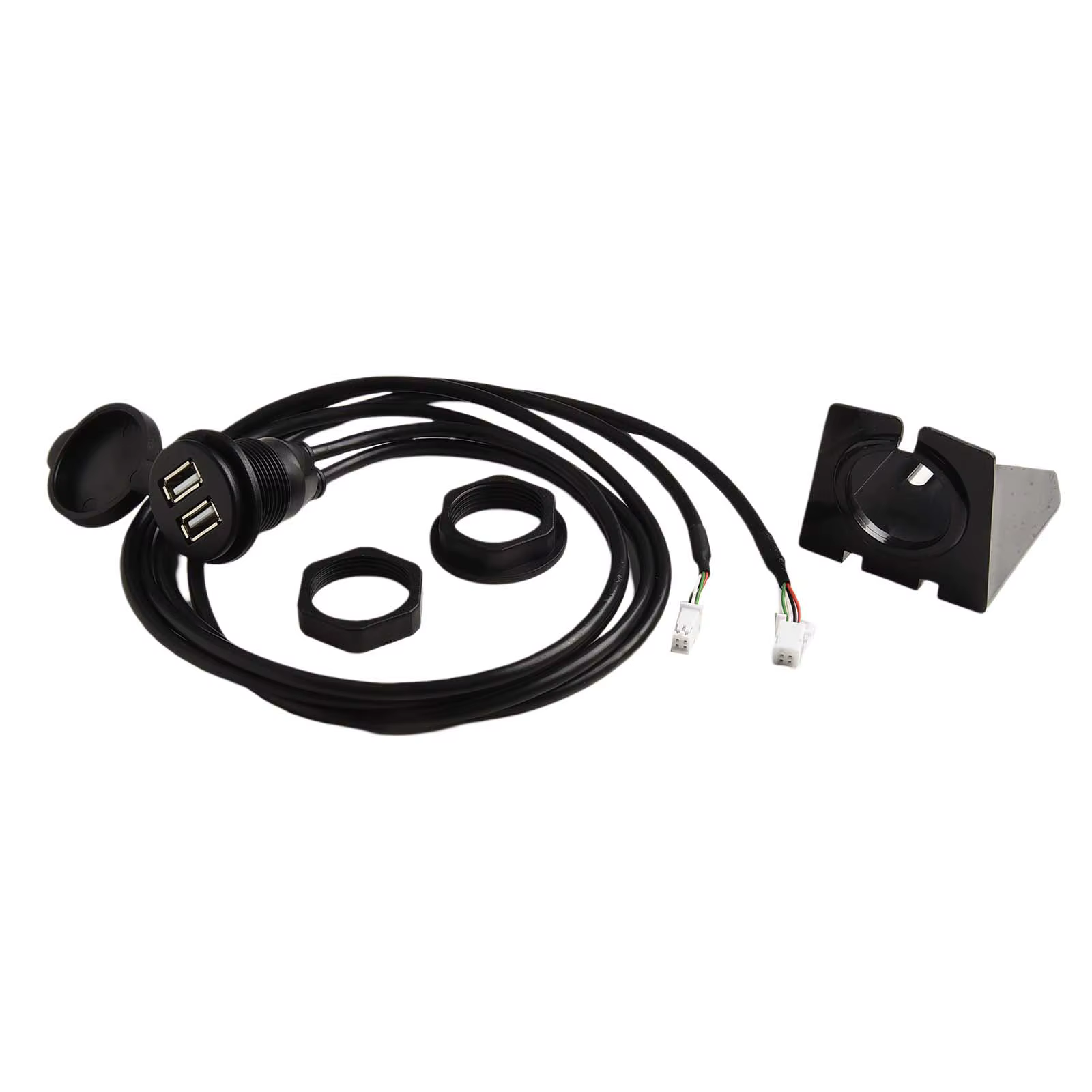 Lecteur multimédia d'autoradio, prise USB pour tableau de bord de voiture, pour la plupart des voitures, montage sur tableau de bord à 4/6 broches, Interface de panneau à double Port USB