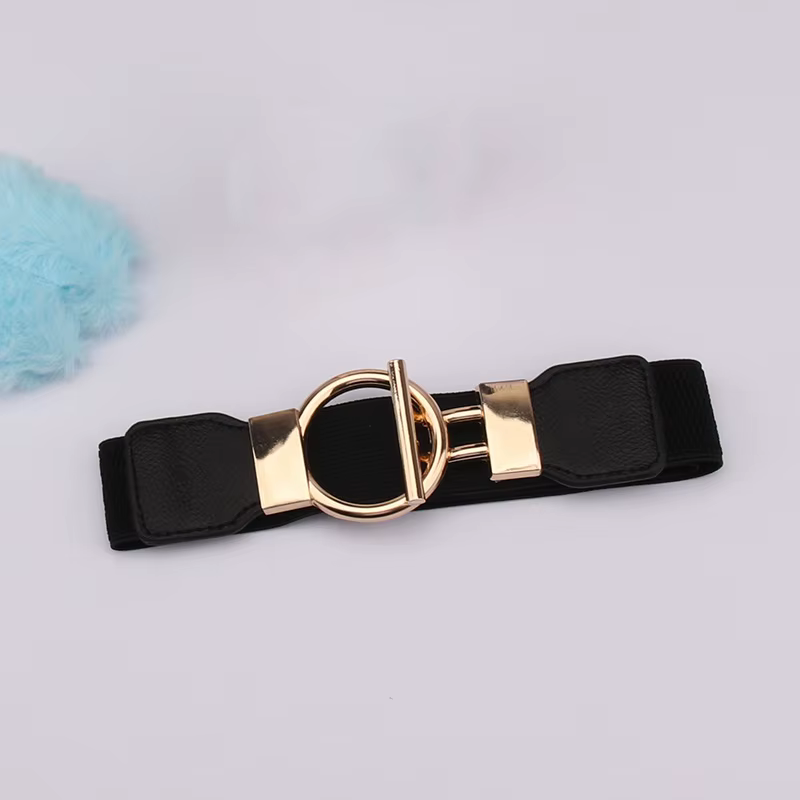 Ceinture à boucle ronde pour femmes