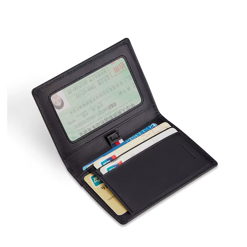 Porte-cartes en cuir pour hommes