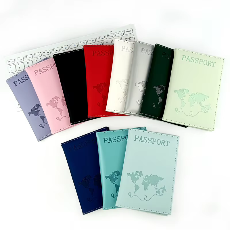 Porte-passeport en PU, couverture de passeport pour billets