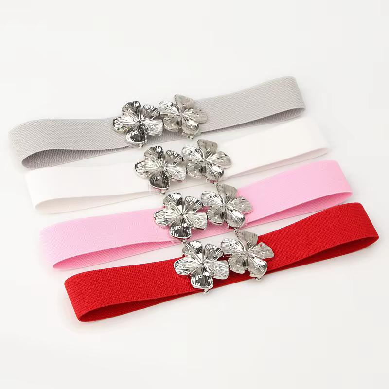 Ceinture élastique à la taille pour femme