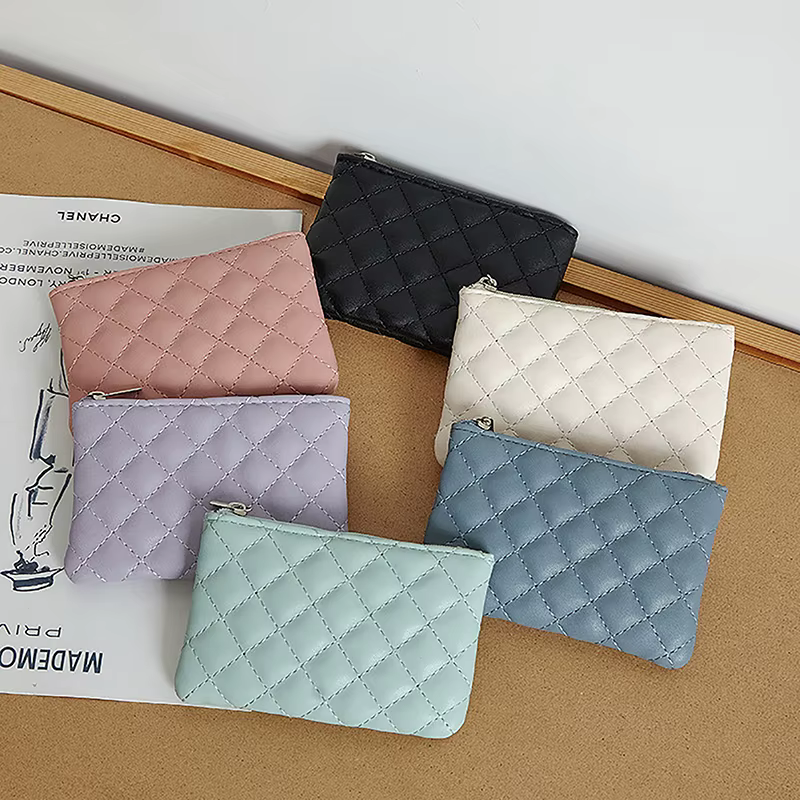 Petit porte-monnaie en cuir PU pour femme