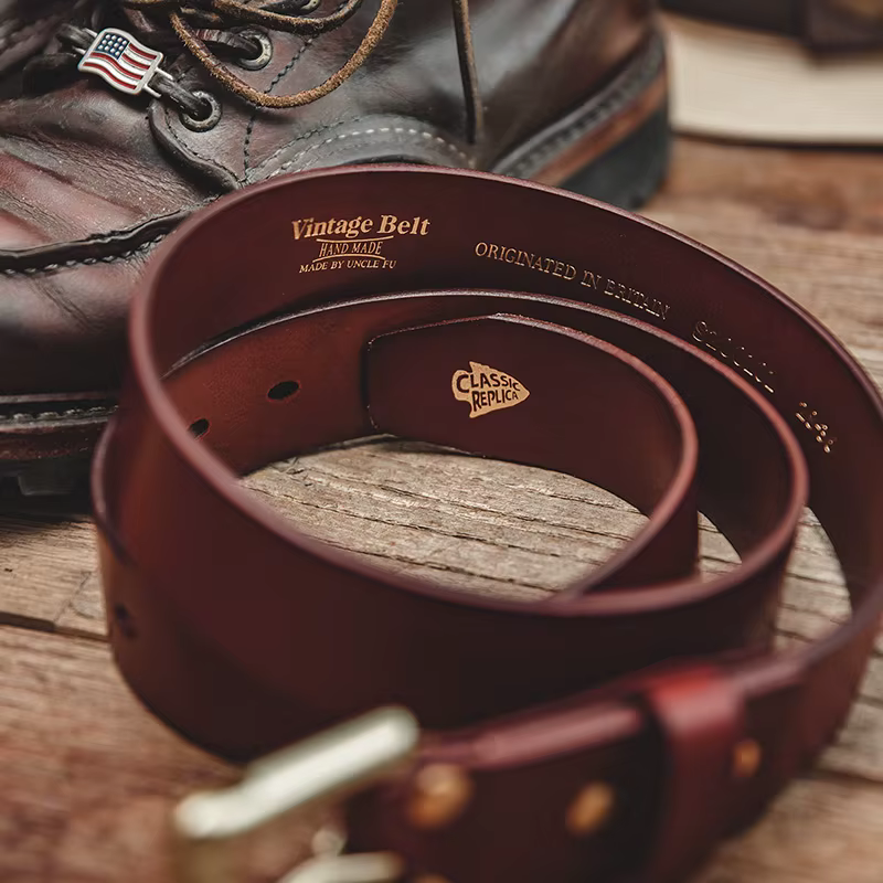 Maden-Ceinture en cuir de vache pour homme