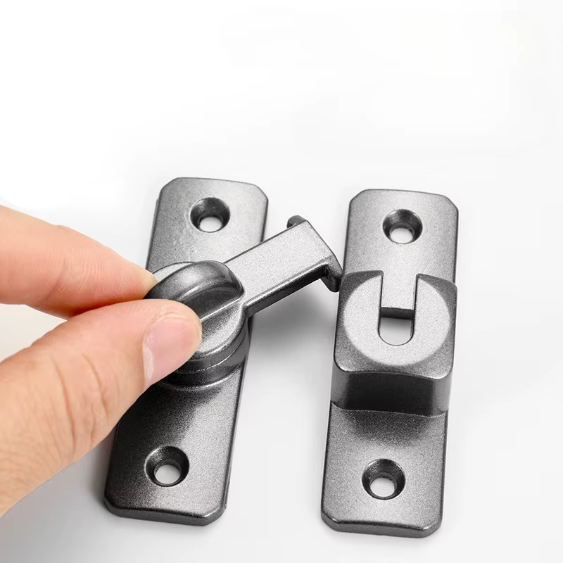 Boucle de serrure de porte coulissante, boulon de porte en alliage d'aluminium, boucle de porte coulissante Simple pour la maison