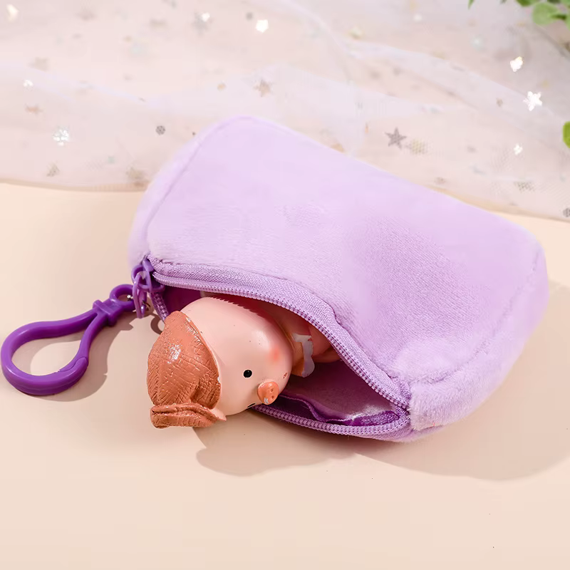 Porte-monnaie pour enfants avec des personnages de dessins animés Pokémon, sac à monnaie Pikachu avec lettres A-Z, mini portefeuille portable pour filles et garçons, pochette à fermeture éclair pour c