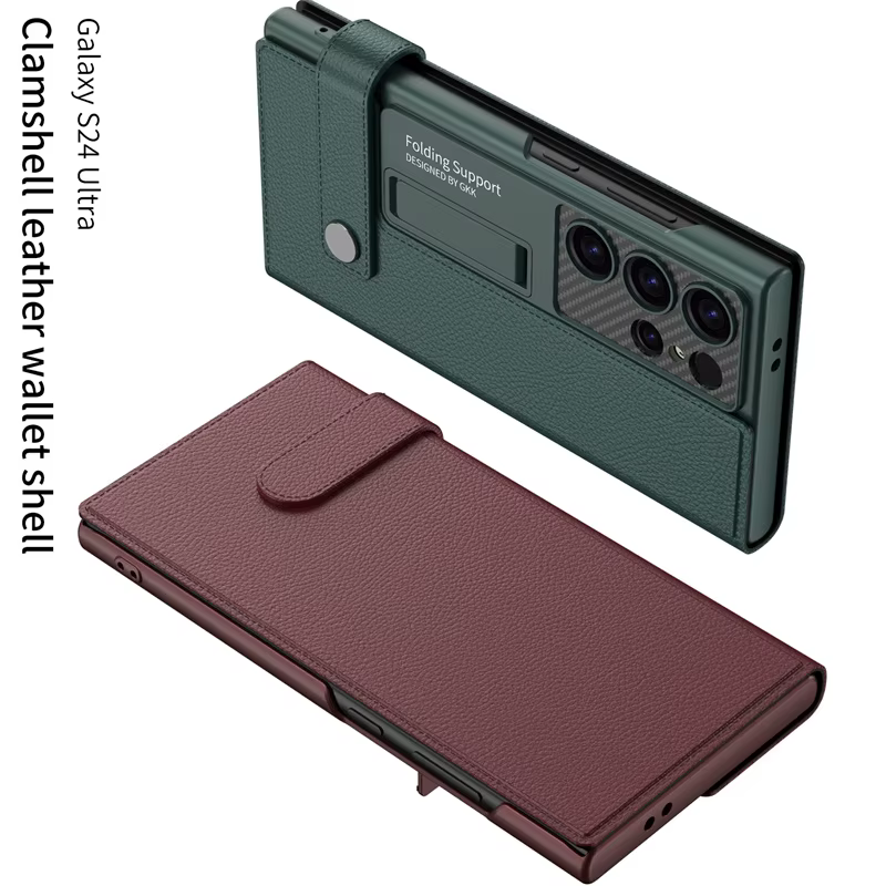 Pour Samsung Galaxy S25 Ultra étui portefeuille en cuir à rabat pour Samsung S25 S24 S23 Ultra avec boucle magnétique housse de protection