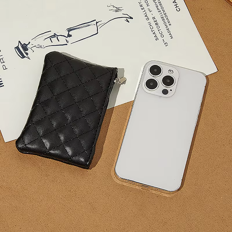 Petit porte-monnaie en cuir PU pour femme