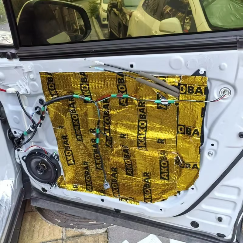 Coussinets d'insonorisation auto-adhésifs pour porte de voiture, réduction du bruit, épaississement du butyle, matériaux d'insonorisation, panneau d'insonorisation