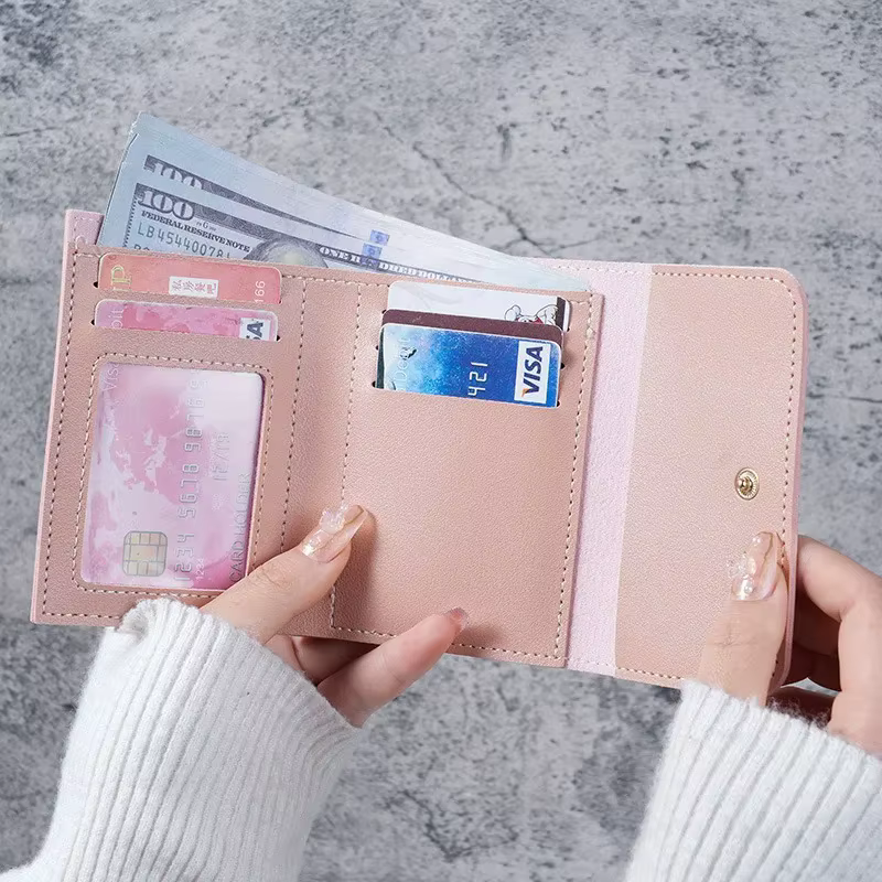 Portefeuille court tendance pour femmes