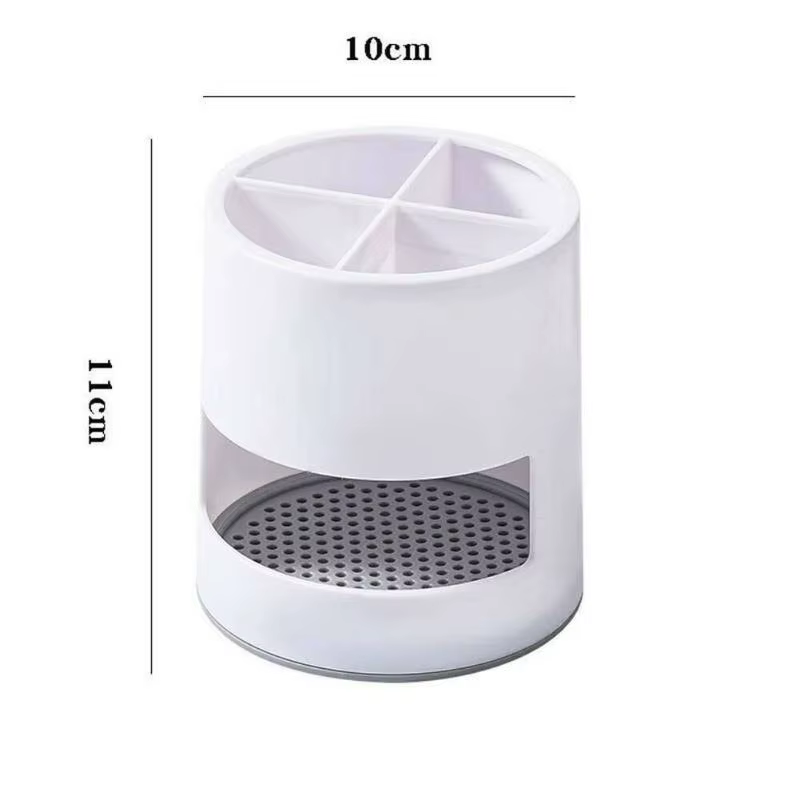 Support de brosses à dents pour salle de bain, porte-gobelet, porte-cassette, trou de drainage, accessoires de salle de bain, étagère de rangement en plastique