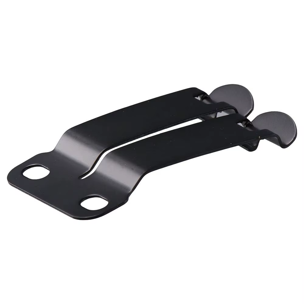 Réinitialisation de ceinture en métal de haute qualité, clip de fixation de rêve noir, clip monobloc avec vis, pince de gaine pratique, matériel de montage en métal