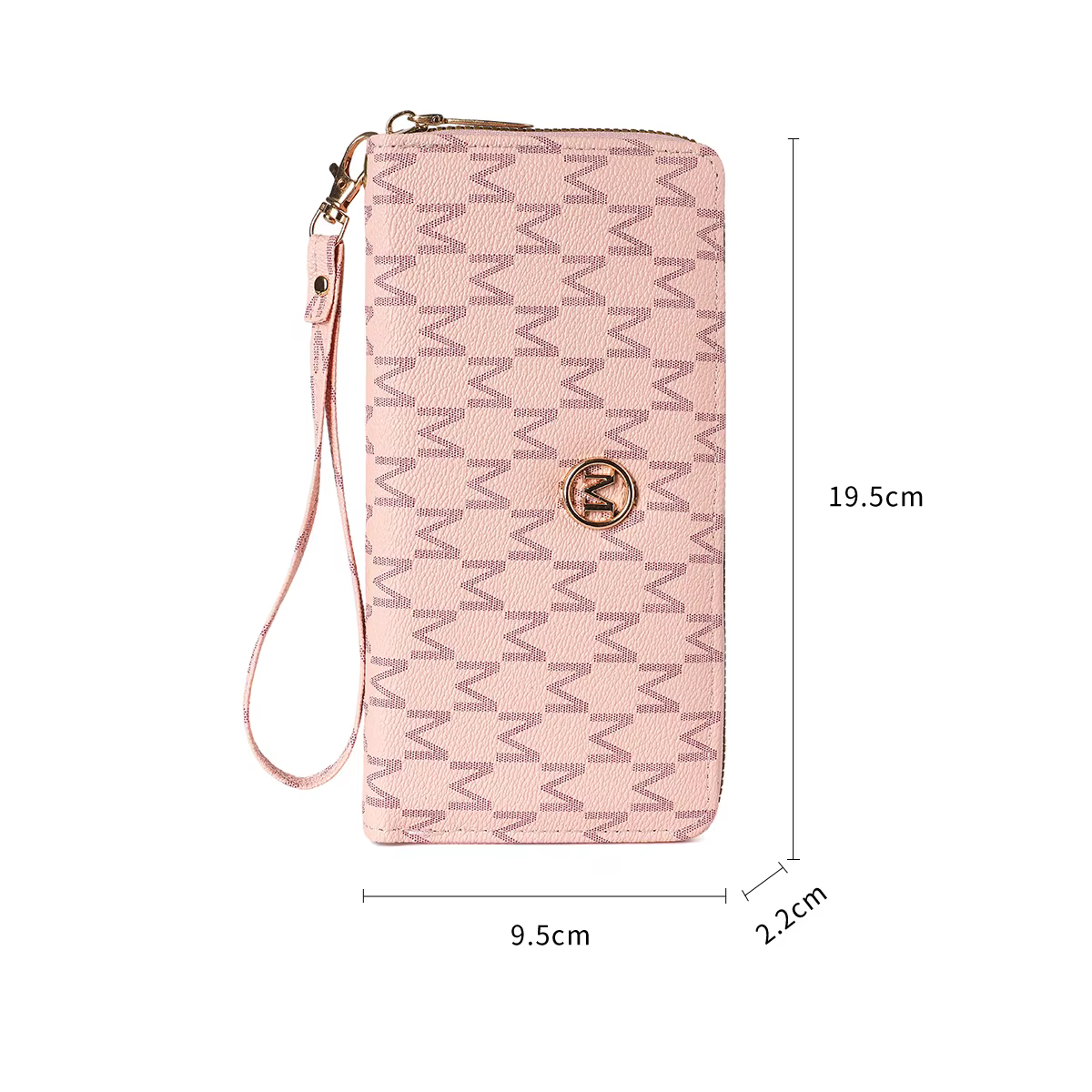 Portefeuille pour femme avec fermeture éclair simple