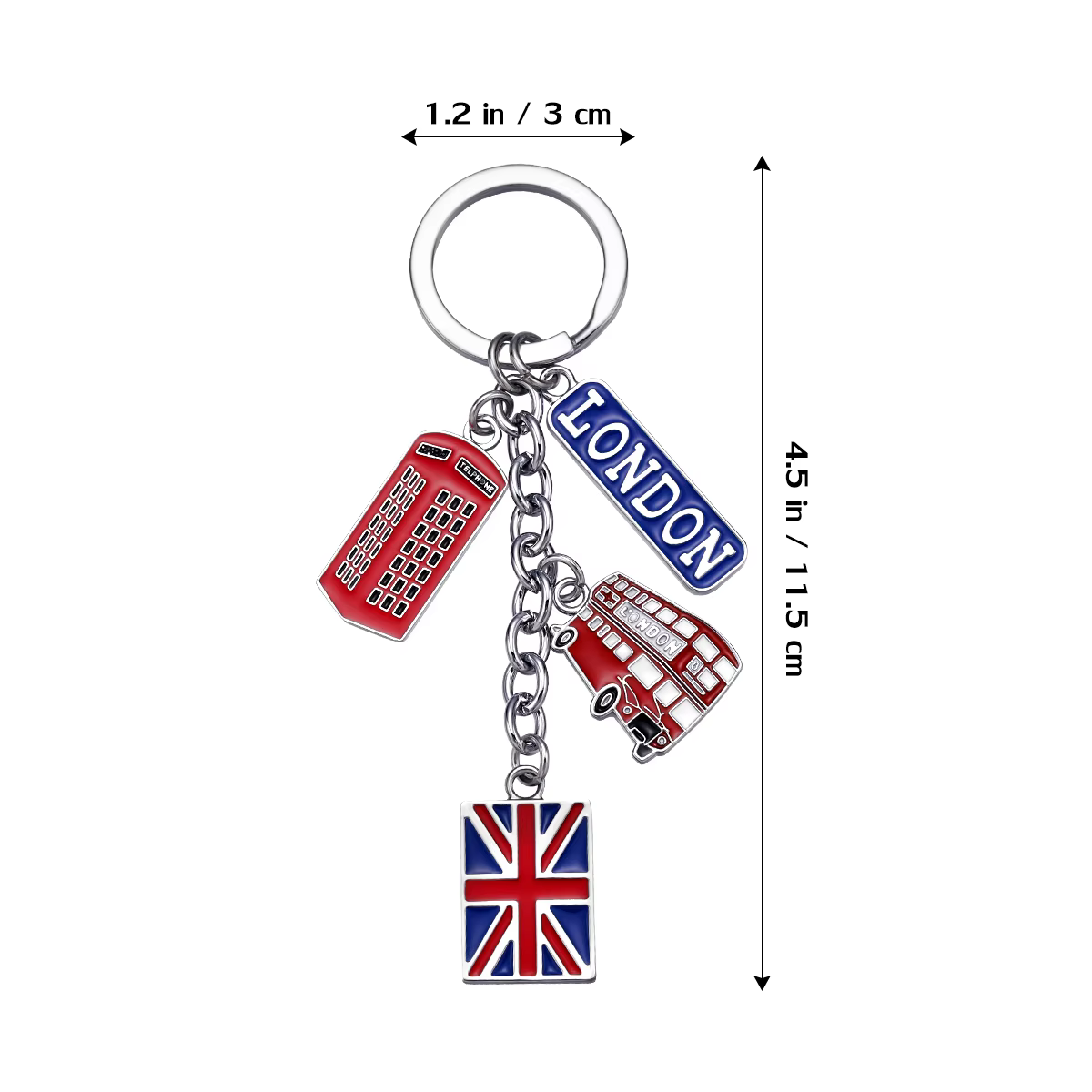 Porte-clés vintage style britannique Union Jack