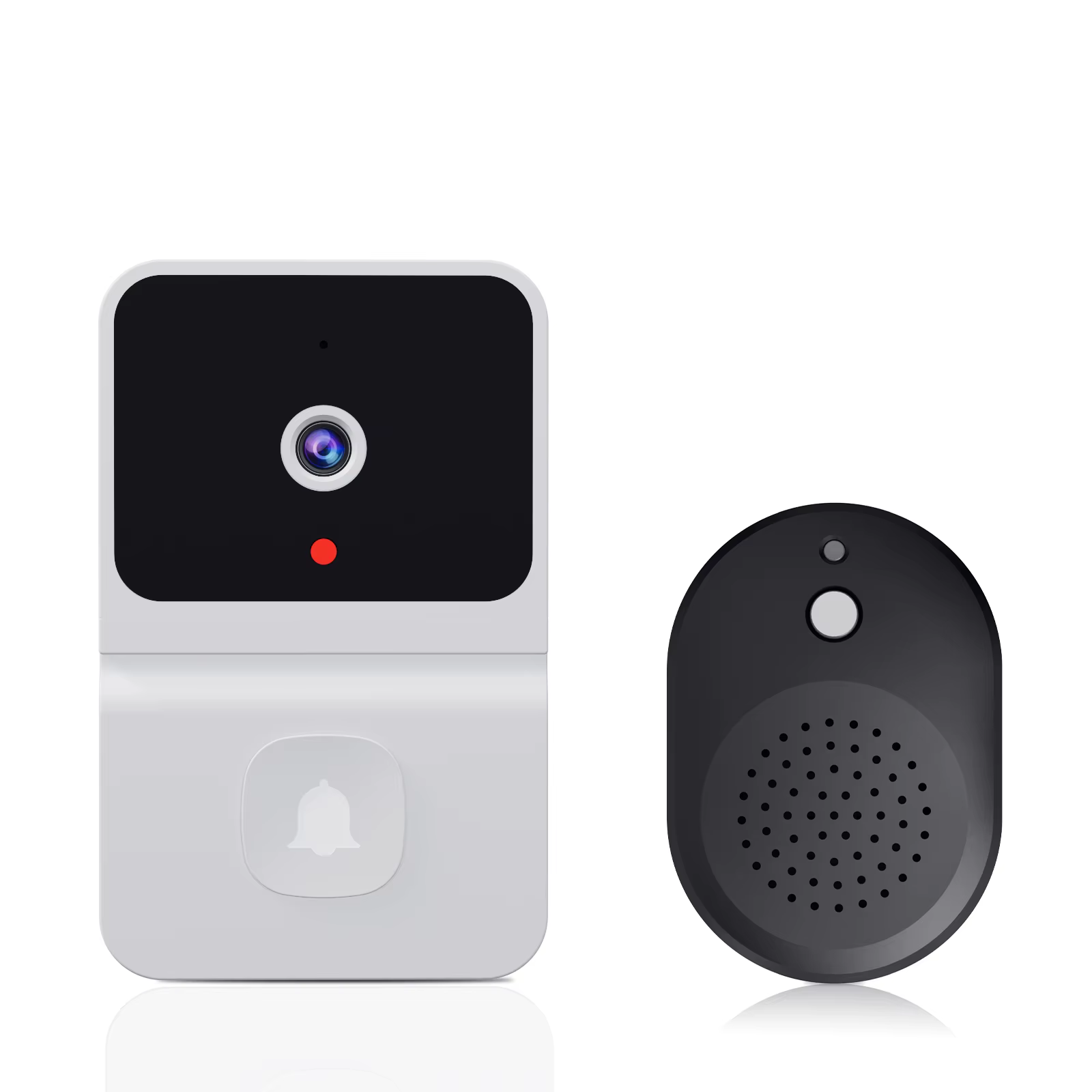 Sonnette sans fil Wi-Fi avec caméra HD extérieure, interphone vidéo à vision nocturne, changement vocal, moniteur domestique, sonnette de porte de sécurité