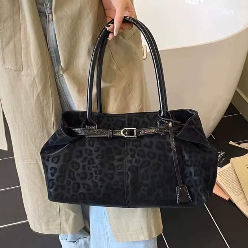 Sacs à bandoulière en cuir PU léopard pour femmes