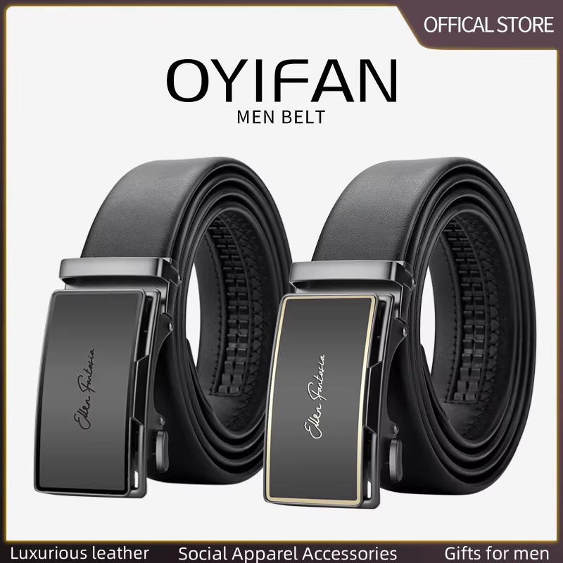 OYIFAN hommes ceinture en cuir véritable