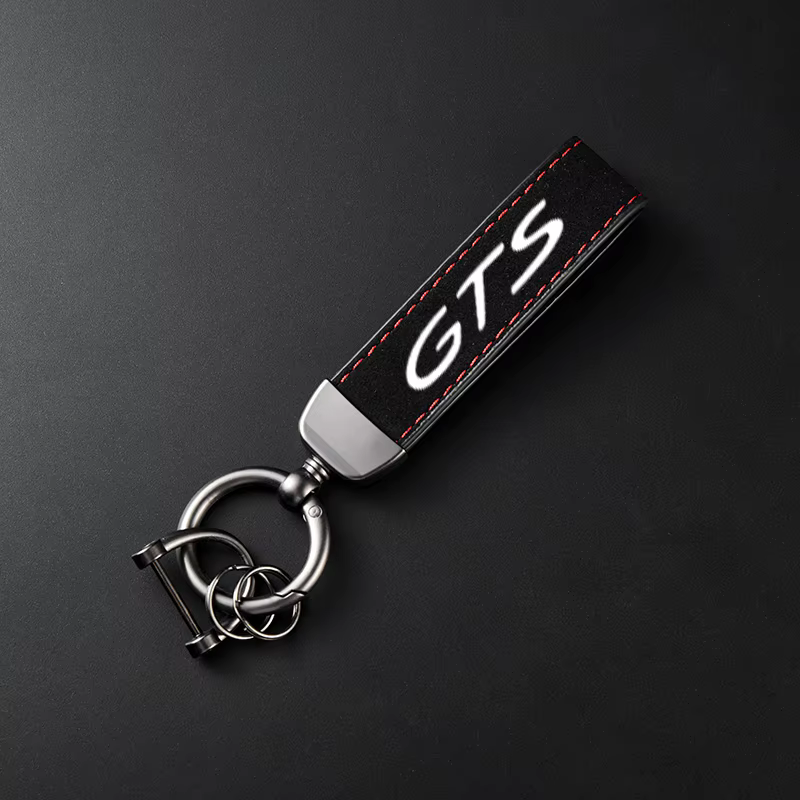 Porte-clés en cuir suédé de haute qualité