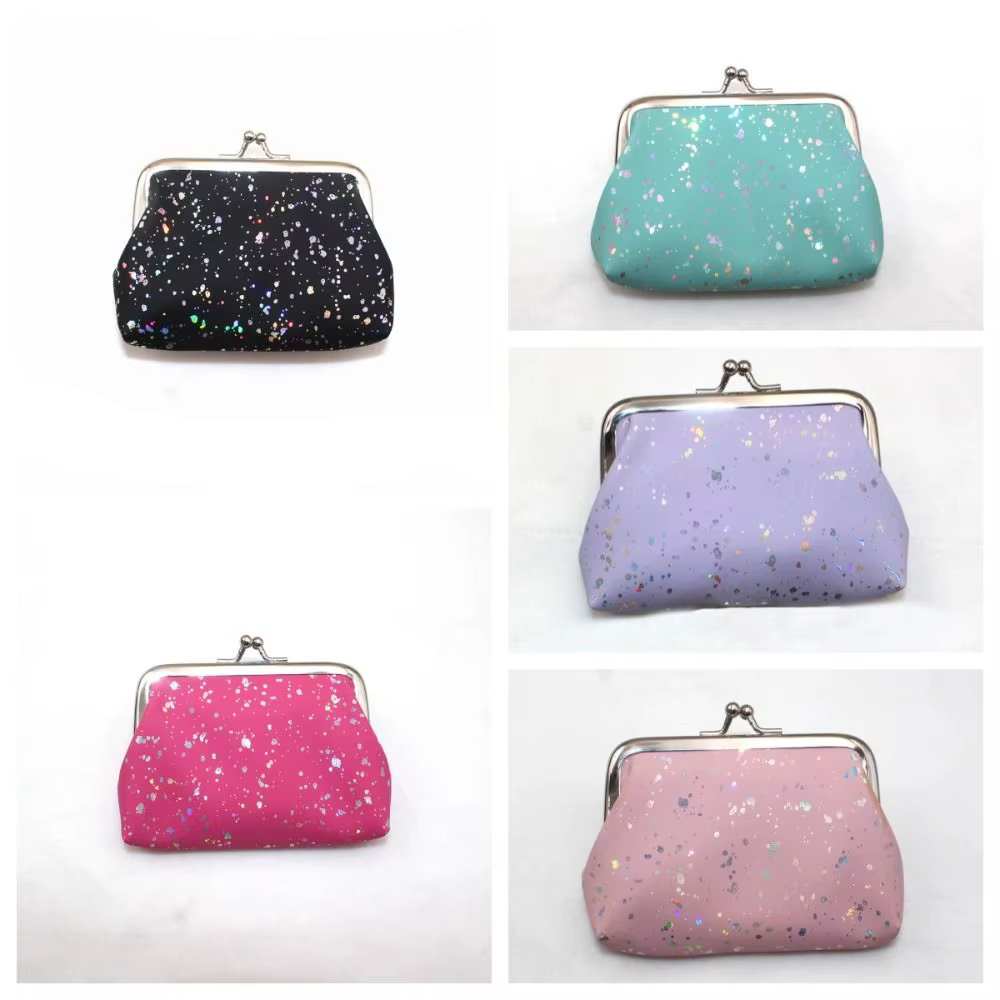 Porte-cartes portable, porte-monnaie brillant
