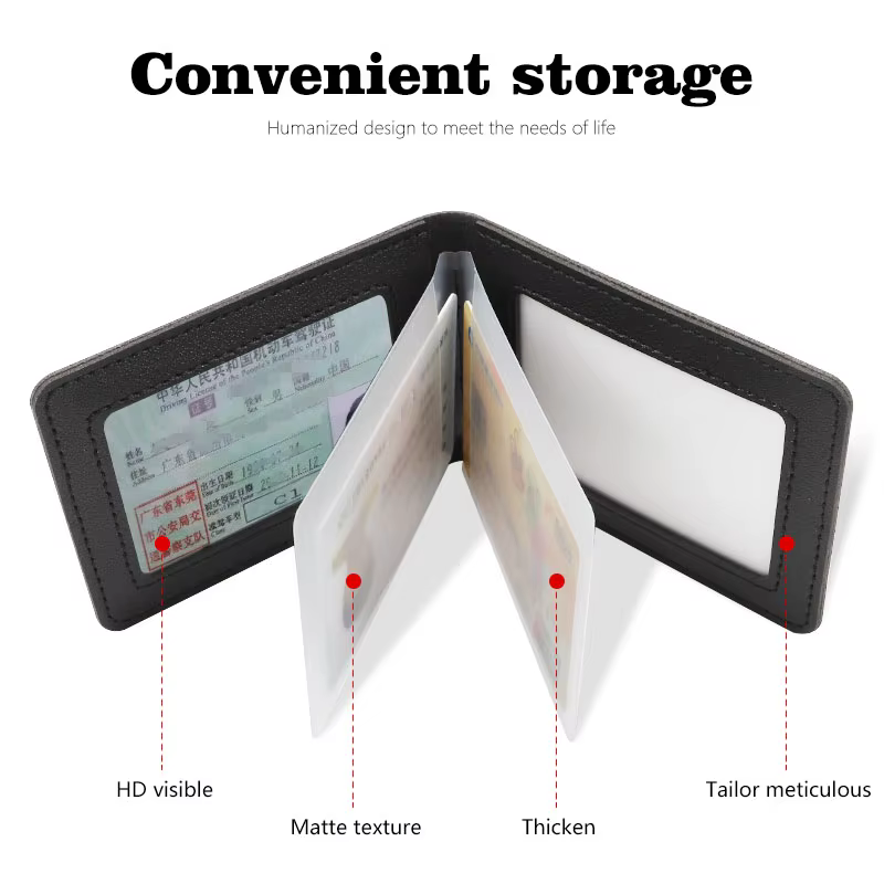 Couverture de permis de conduire de voiture Ultra-mince