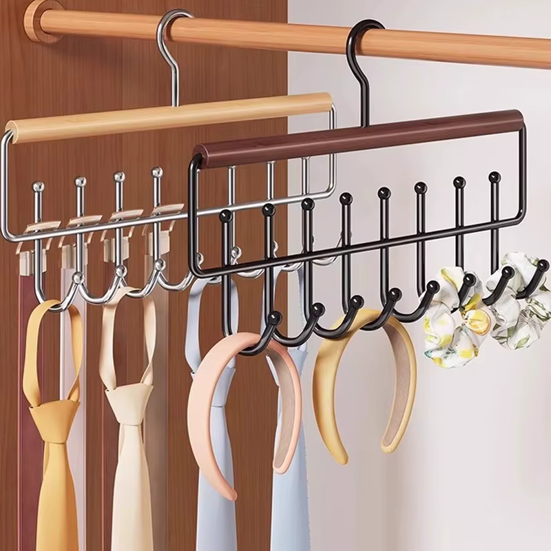 1 pièce Porte-vêtements et organisateur de chapeaux avec crochets, gain de place, organisateur de placard suspendu pour jeans, jupes, chaussettes et pantalons