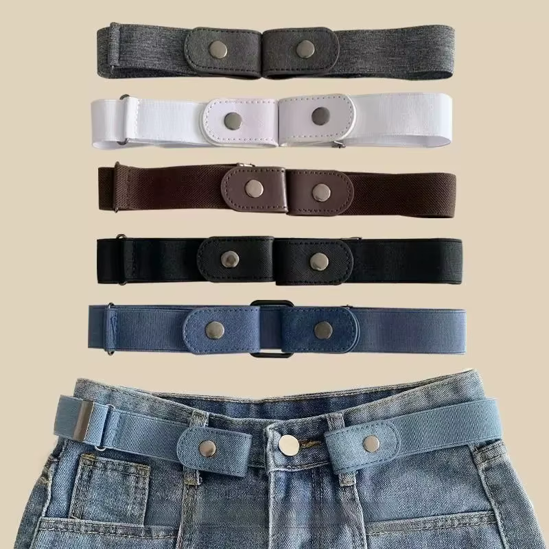 Ceinture élastique sans boucle pour femmes et hommes