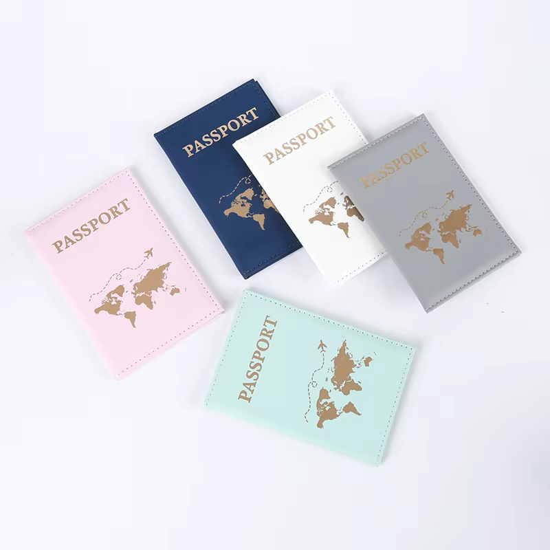Porte-passeport en cuir pour femmes et hommes
