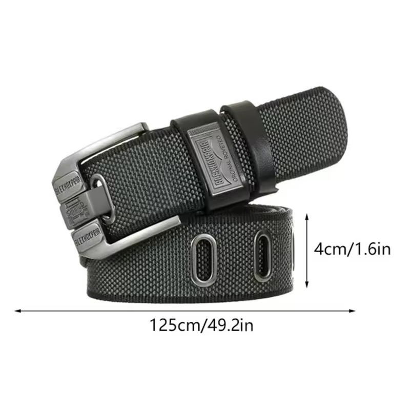 Ceinture en toile rétro de haute qualité pour hommes