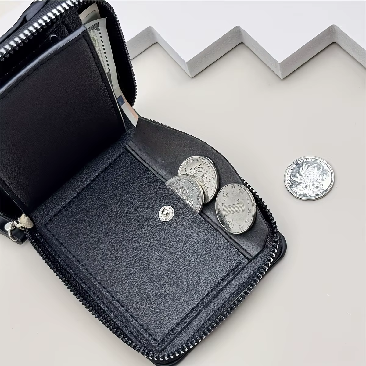 Portefeuille en similicuir de luxe personnalisé pour homme