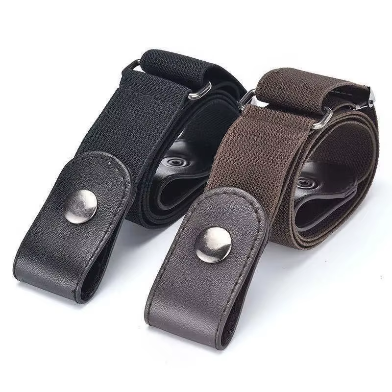 Ceinture élastique sans boucle pour femmes et hommes