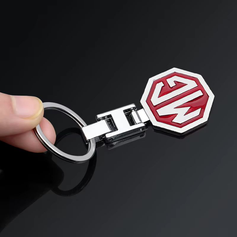 Porte-clés en métal 3D avec logo pour MG HS MG4 EV Cyber X MARVEL R ZS ES5 ONE Cyberster MG3 MG5 MG7