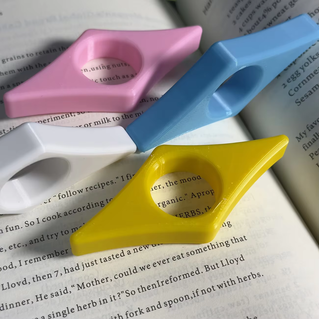 Support de page de livre pratique pour la lecture, 2/6 pièces, support de lecture manuel pour pages fixes, marque-page moderne, étagère à livres