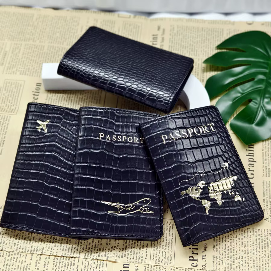 Housse de passeport motif Crocodile