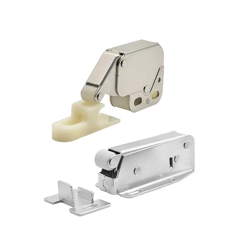 Serrures de sécurité multifonctionnelles pour meubles, loquet à poussoir, serrure d'armoires, système de loquet à ressort automatique, panneau Hurhome Chi, portes