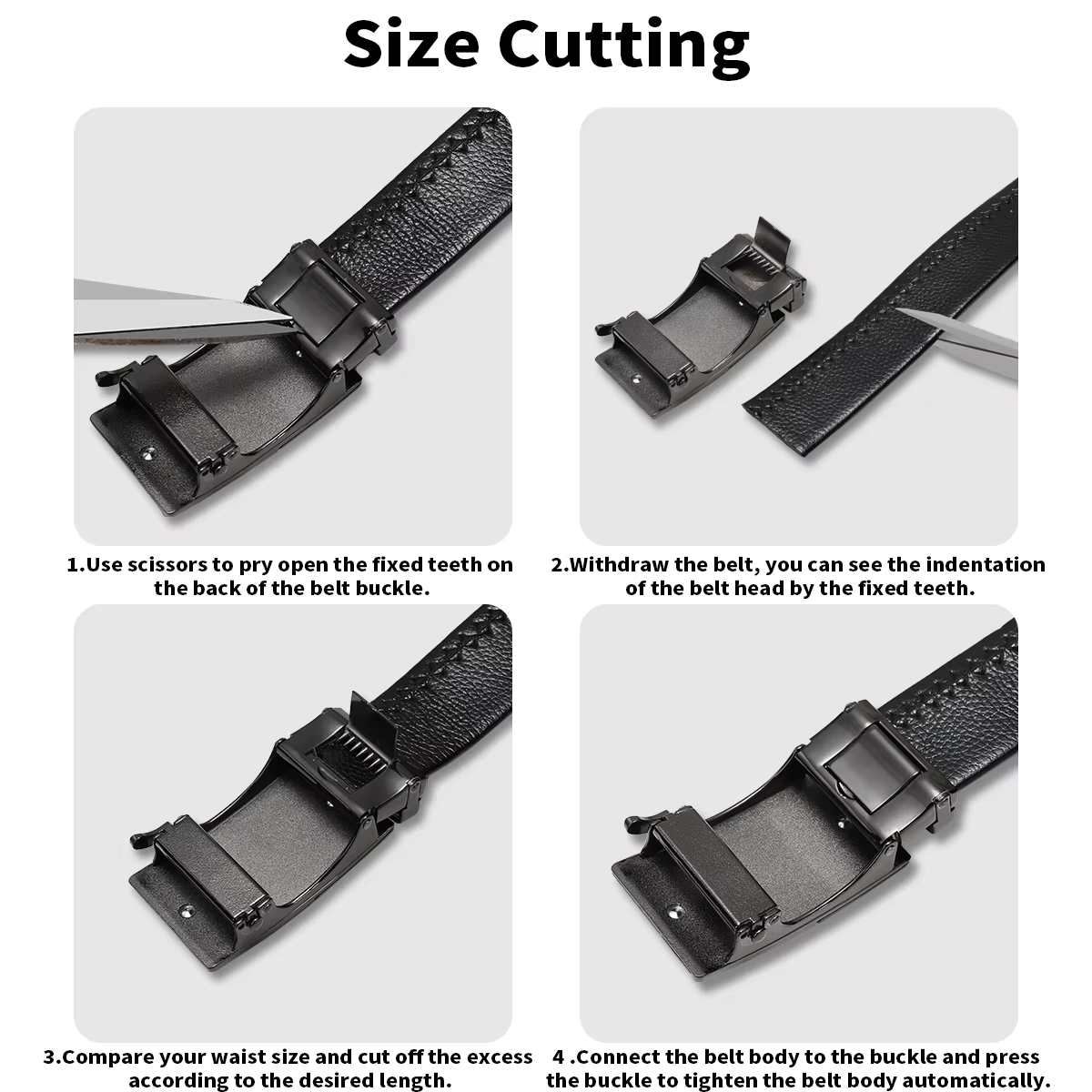 Ceinture pour homme, nouvelle boucle automatique