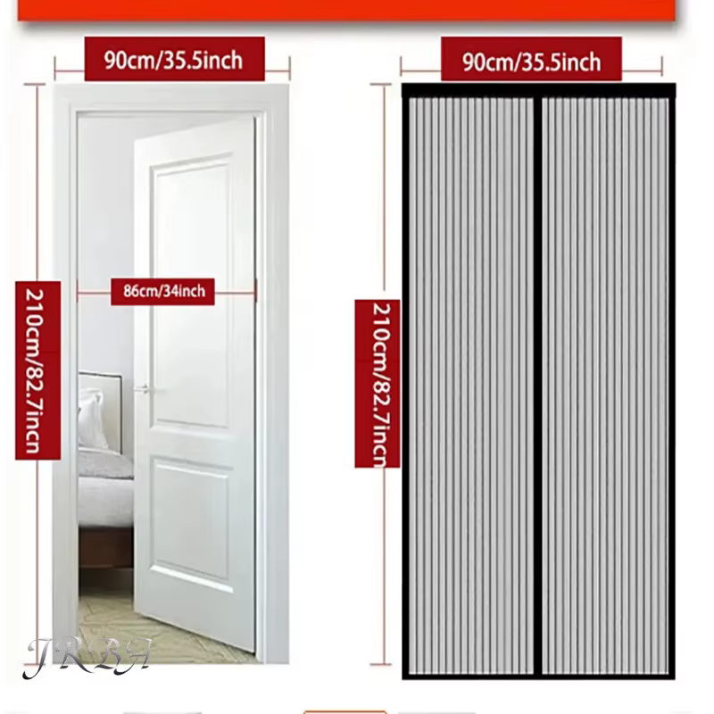 Moustiquaire de fenêtre, Moustiquaire en gaze pour fenêtre, Serrure de porte automatique, Rideau de ventilation domestique, Cache-moustiquaire magnétique