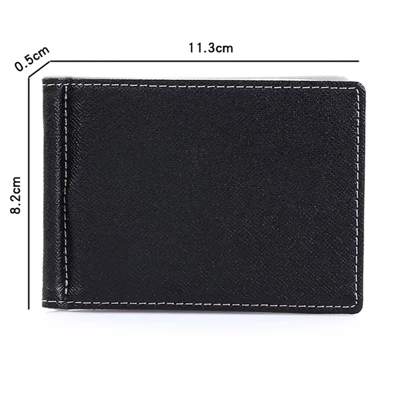 Marque hommes portefeuille peau courte portefeuilles sacs à main en cuir PU pinces à billets solide mince